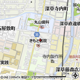 京都府京都市伏見区深草北蓮池町900-1周辺の地図