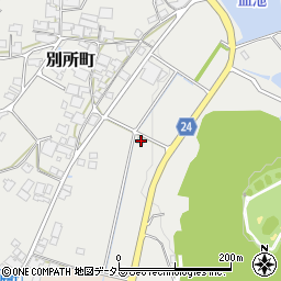 兵庫県加西市別所町322周辺の地図