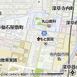 京都府京都市伏見区深草北蓮池町907周辺の地図