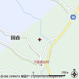 岡山県美作市万善822周辺の地図