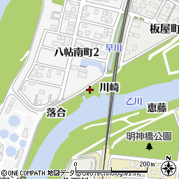愛知県岡崎市八帖町（須田）周辺の地図