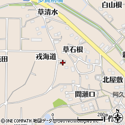 愛知県知多郡阿久比町草木草石根33周辺の地図