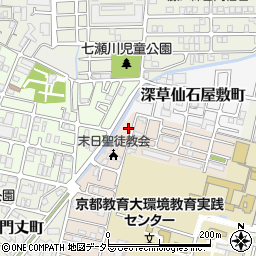 京都府京都市伏見区深草越後屋敷町57-5周辺の地図