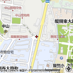 京都府京都市伏見区醍醐中山町26周辺の地図