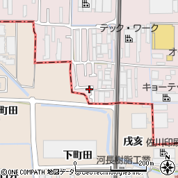 京都府京都市南区久世殿城町318周辺の地図