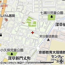 京都府京都市伏見区深草小久保町周辺の地図