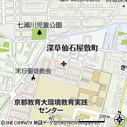 京都府京都市伏見区深草越後屋敷町62-44周辺の地図