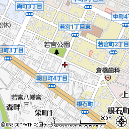 愛知県岡崎市朝日町4丁目67周辺の地図