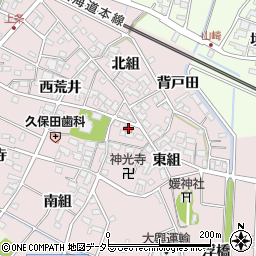 上条町内会事務所周辺の地図