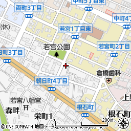 愛知県岡崎市朝日町4丁目66周辺の地図