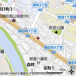 愛知県岡崎市朝日町4丁目5周辺の地図