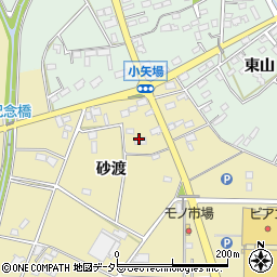 愛知県安城市福釜町砂渡周辺の地図