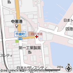 四日市港周辺の地図