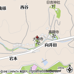 愛知県岡崎市高隆寺町周辺の地図