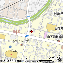 株式会社ビッグモーター四日市　日永店周辺の地図