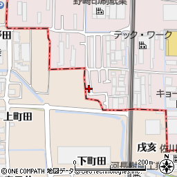 京都府京都市南区久世殿城町317周辺の地図