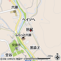 兵庫県川辺郡猪名川町笹尾周辺の地図
