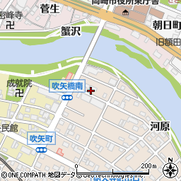 愛知県岡崎市明大寺町天白前周辺の地図