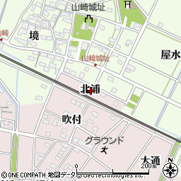 愛知県安城市上条町北浦周辺の地図