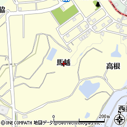 愛知県知多郡阿久比町福住馬越周辺の地図