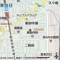 京都府向日市寺戸町渋川周辺の地図