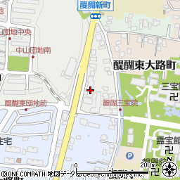 京都府京都市伏見区醍醐中山町25周辺の地図