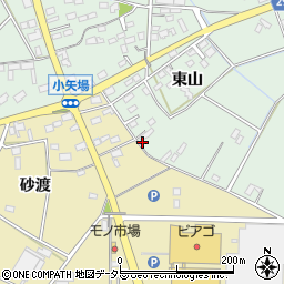 愛知県安城市箕輪町東山114周辺の地図