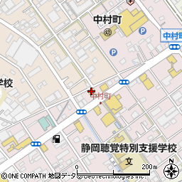 ミニストップ静岡中村町店周辺の地図