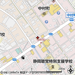 ミニストップ静岡中村町店周辺の地図