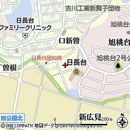 愛知県知多市新舞子沢渡周辺の地図