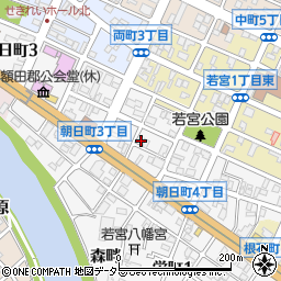 愛知県岡崎市朝日町4丁目83周辺の地図