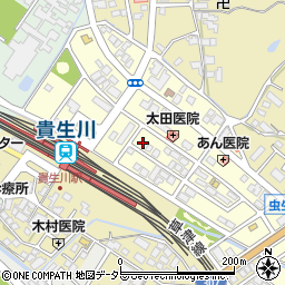 滋賀県甲賀市水口町虫生野中央71周辺の地図
