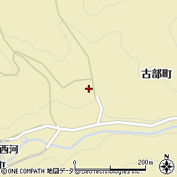 愛知県岡崎市古部町谷下入周辺の地図