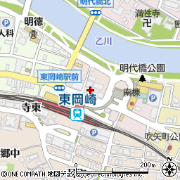株式会社トヨタレンタリース名古屋　東岡崎駅前店周辺の地図