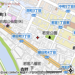 愛知県岡崎市朝日町4丁目89周辺の地図