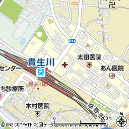 滋賀県甲賀市水口町虫生野中央周辺の地図