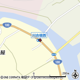 川合橋西周辺の地図