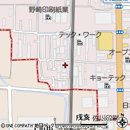 京都府京都市南区久世殿城町316周辺の地図