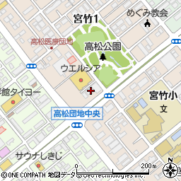 静岡市農協　南部ローンセンター周辺の地図