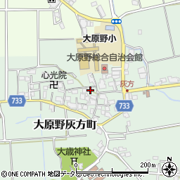 京都府京都市西京区大原野灰方町500周辺の地図