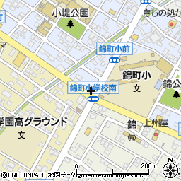 松屋安城錦町店周辺の地図