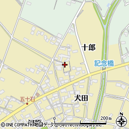 愛知県安城市福釜町十郎周辺の地図
