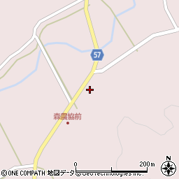 広島県庄原市東城町森1515周辺の地図