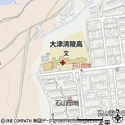 大津清陵高校通信部周辺の地図