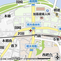愛知銀行岡崎南支店周辺の地図