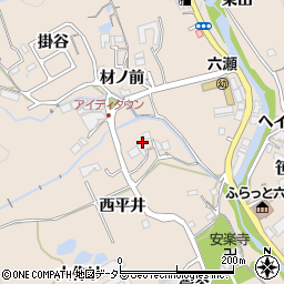 兵庫県川辺郡猪名川町笹尾西平井周辺の地図