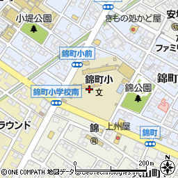 錦町児童クラブ周辺の地図