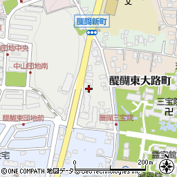 京都府京都市伏見区醍醐中山町25-14周辺の地図