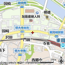四国郷土活性化 藁家88 東岡崎店周辺の地図
