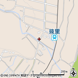 静岡県島田市川根町抜里1121-2周辺の地図